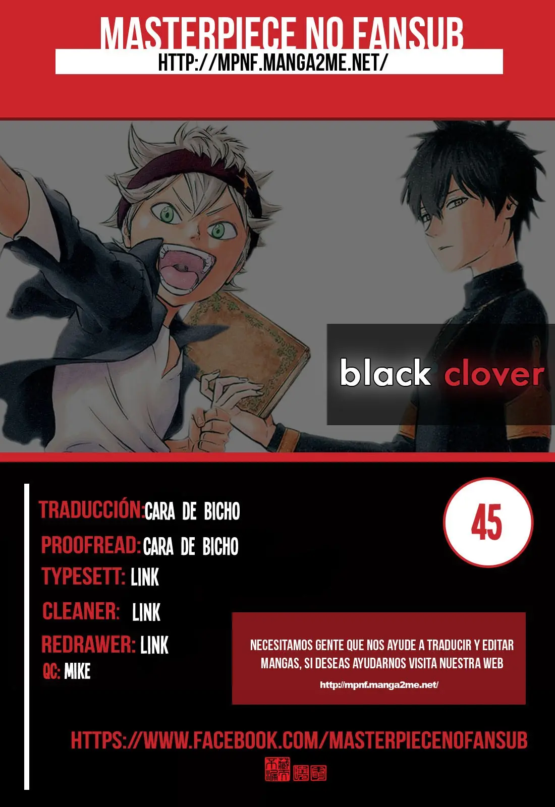 Black Clover capítulo 45, página 1