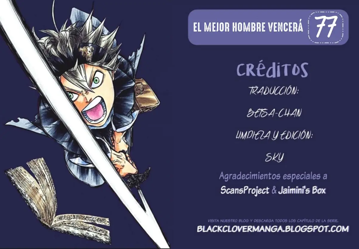 Black Clover capítulo 77, página 1