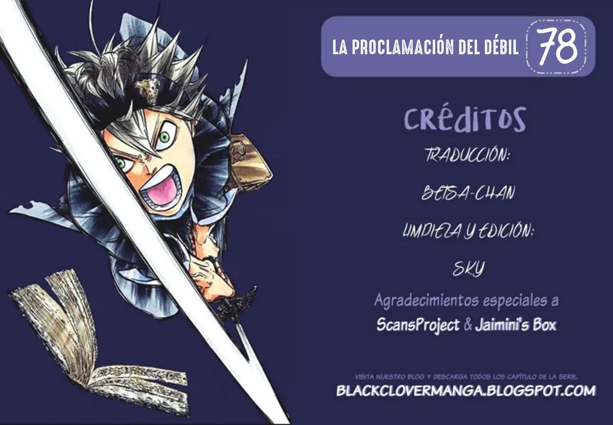 Black Clover capítulo 78, página 1