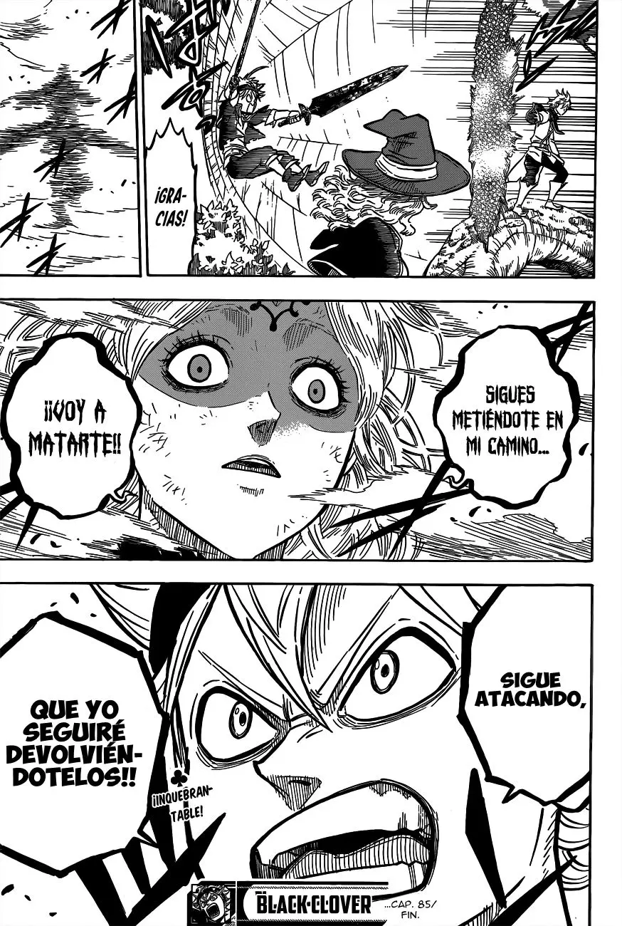 Black Clover capítulo 85, página 18