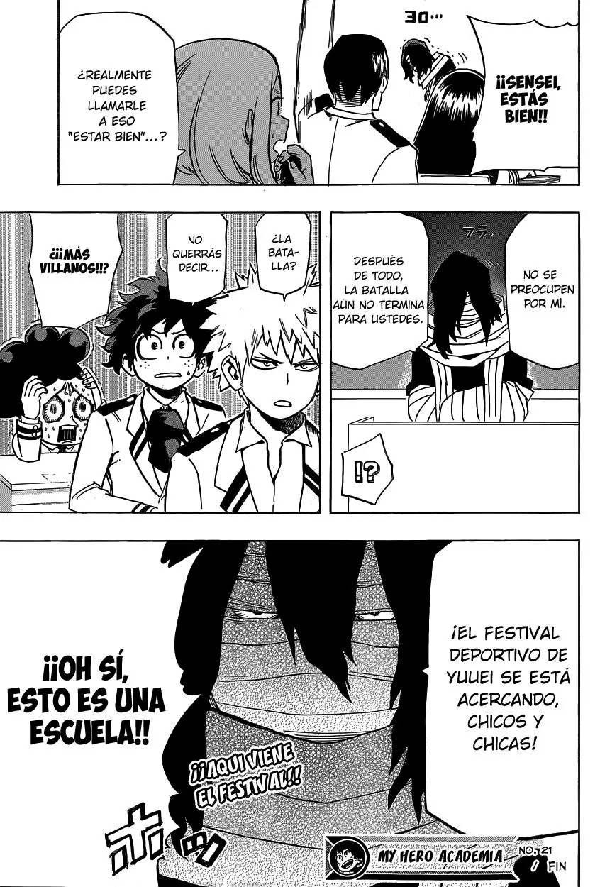 Boku No Hero Academia capítulo 21, página 19