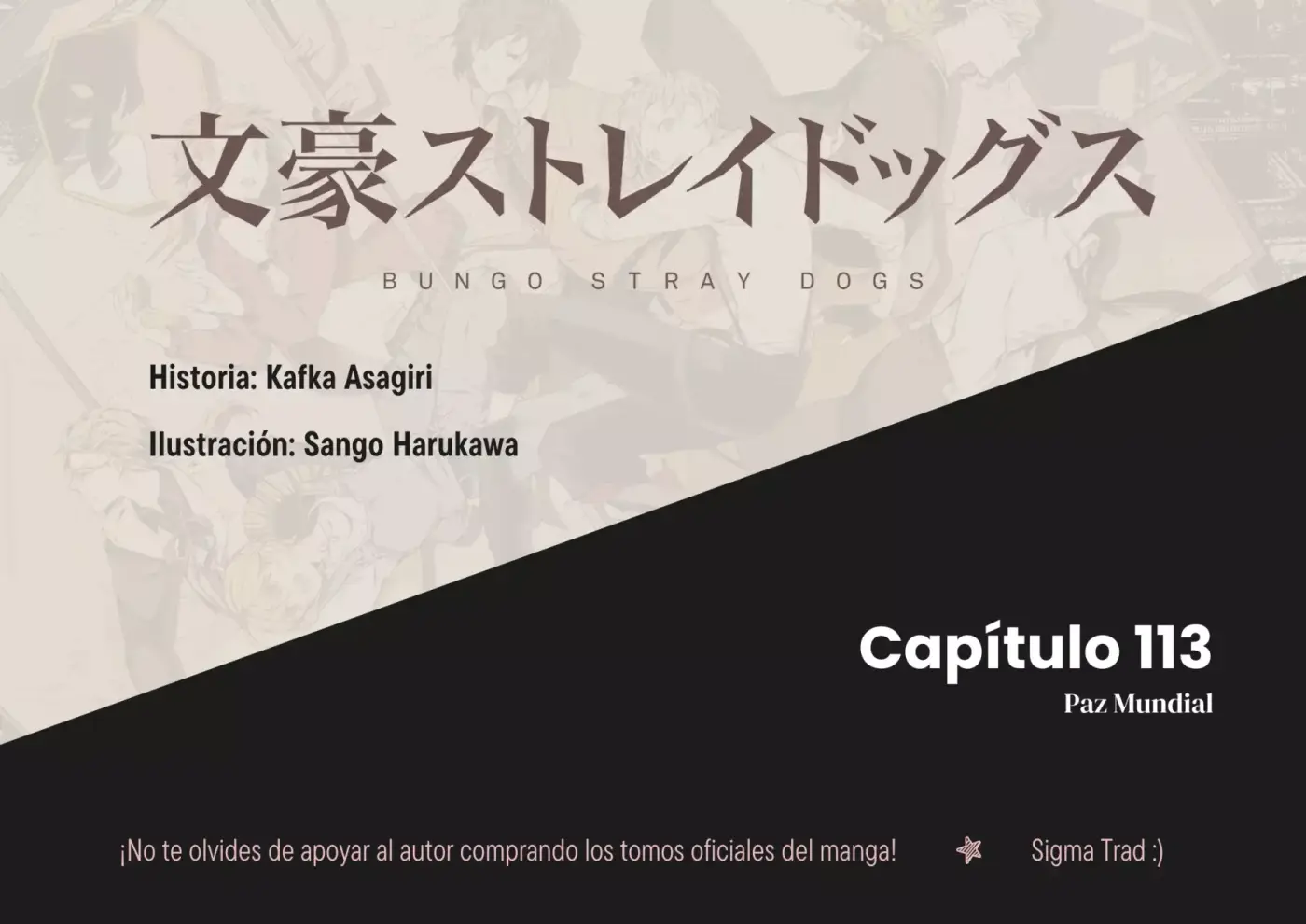 Bungou Stray Dogs capítulo 113, página 1