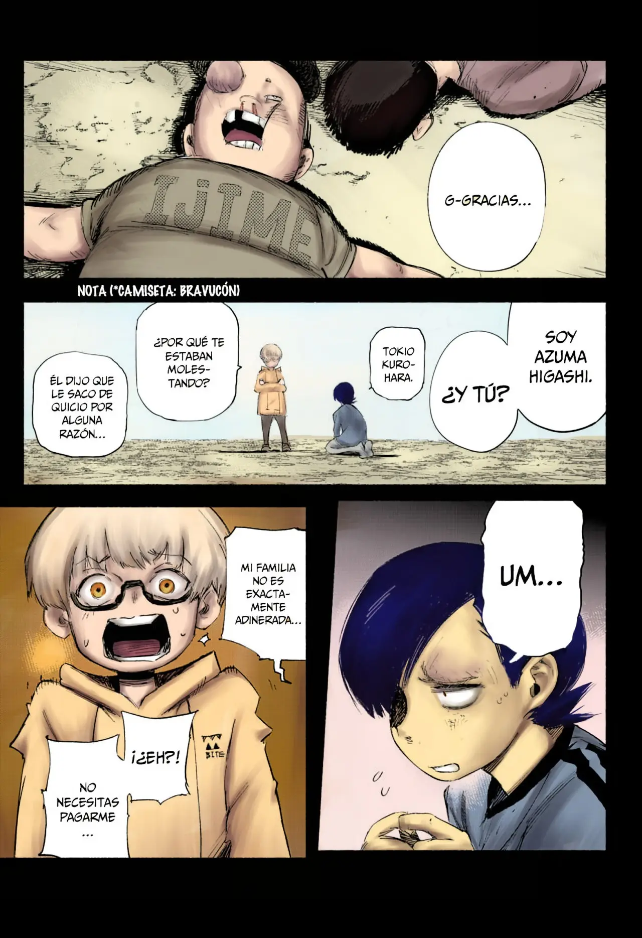 Choujin X capítulo 1.5, página 56