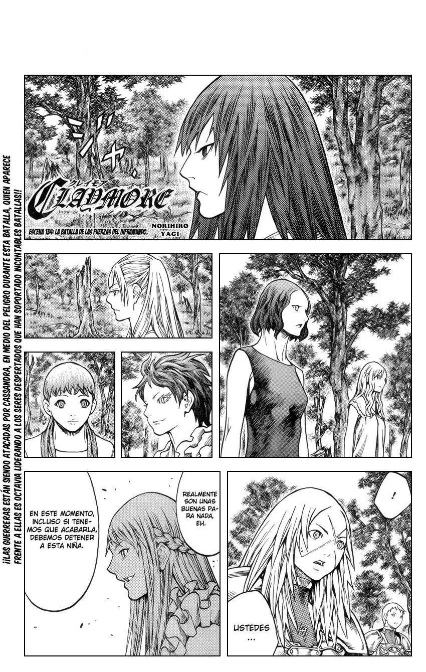 Claymore capítulo 134, página 1