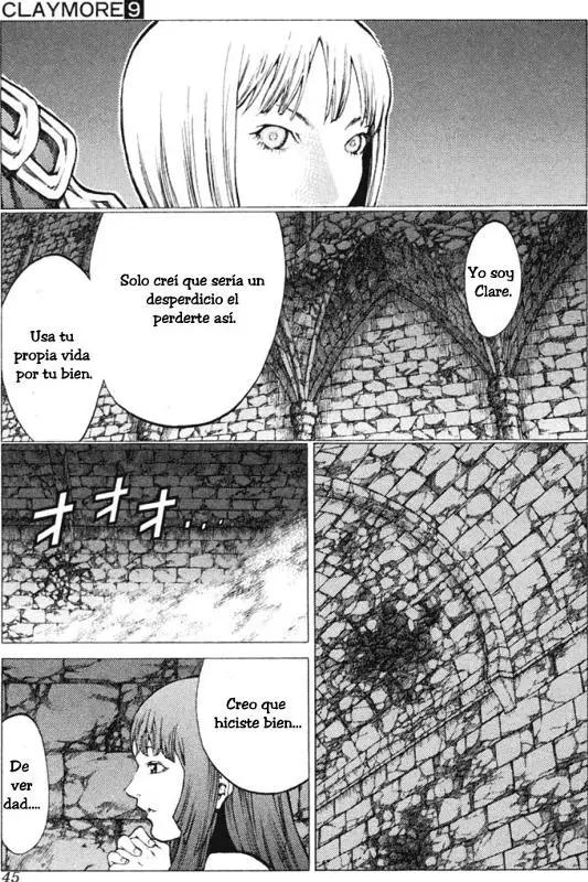 Claymore capítulo 47, página 9