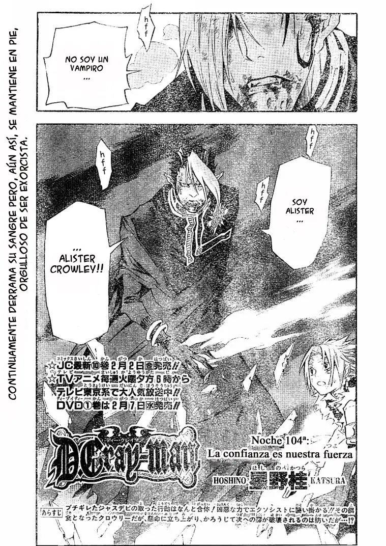 D.Gray-man capítulo 104, página 1