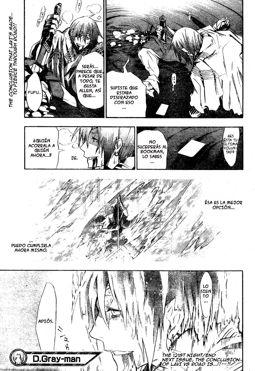 D.Gray-man capítulo 121, página 20
