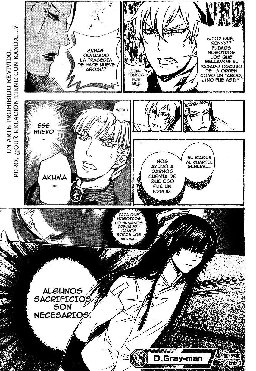 D.Gray-man capítulo 185, página 17