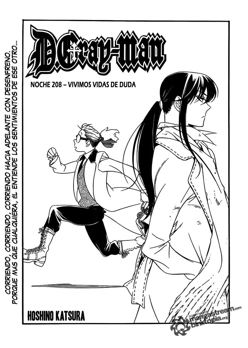 D.Gray-man capítulo 208, página 1