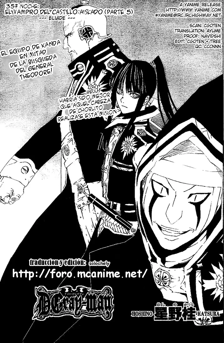 D.Gray-man capítulo 35, página 1
