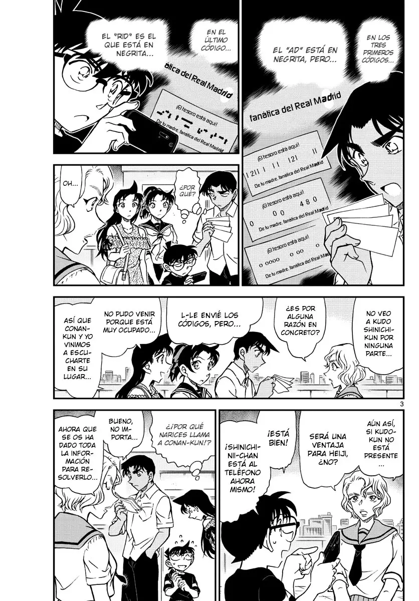 Detective Conan capítulo 1040, página 3