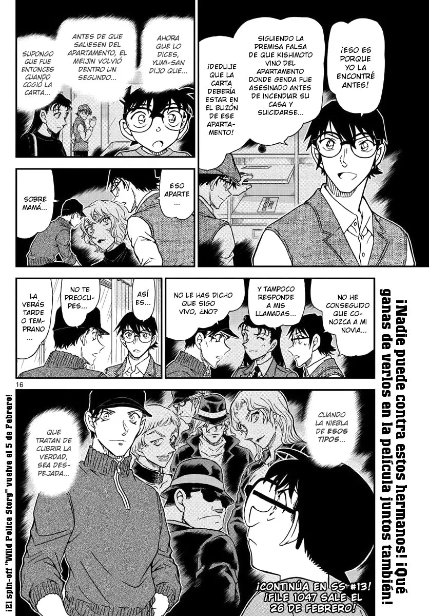 Detective Conan capítulo 1046, página 16