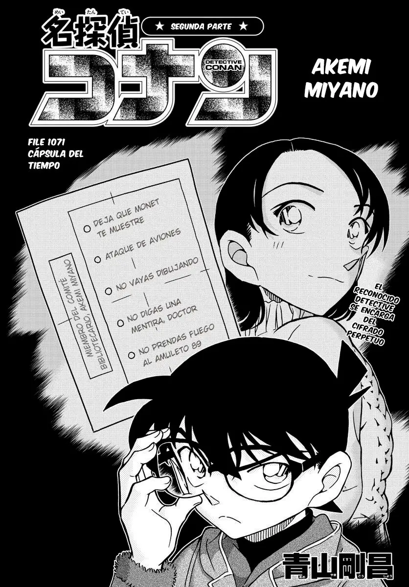 Detective Conan capítulo 1071, página 1