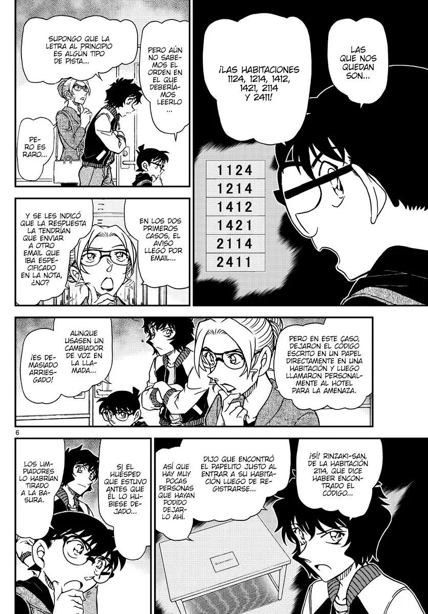 Detective Conan capítulo 1095, página 6