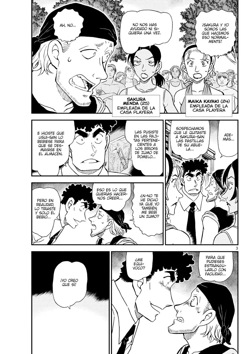 Detective Conan capítulo 1099, página 3