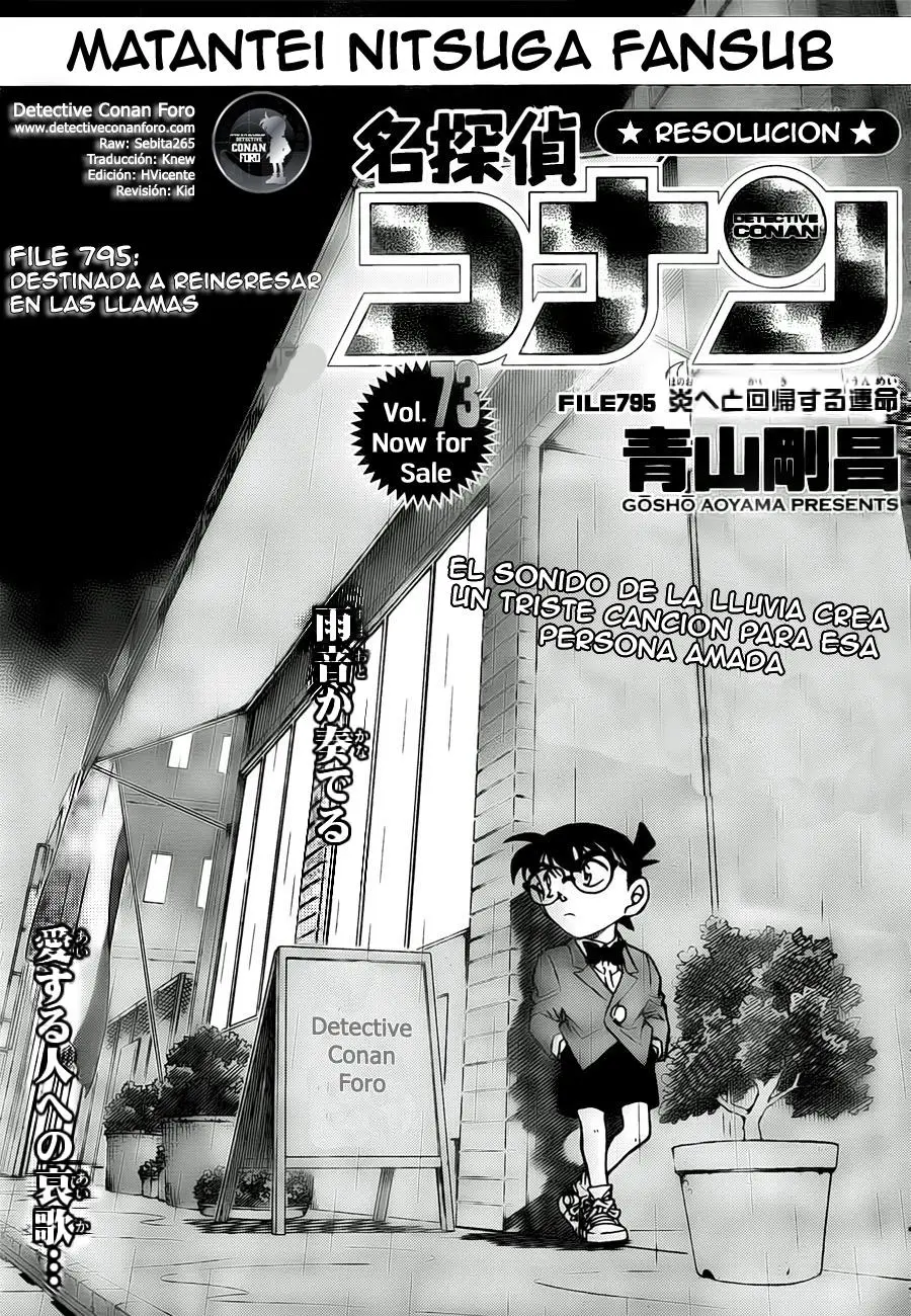 Detective Conan capítulo 795, página 1