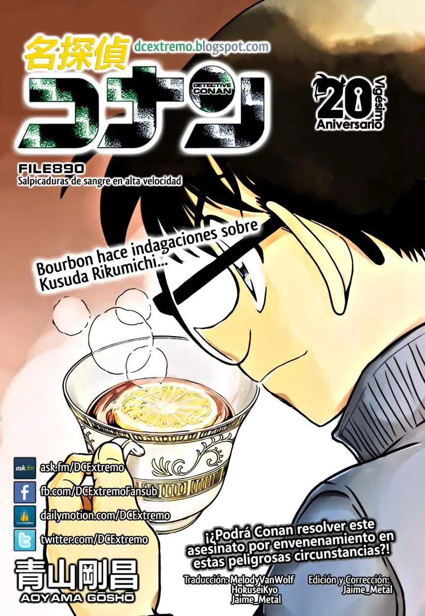 Detective Conan capítulo 890, página 1