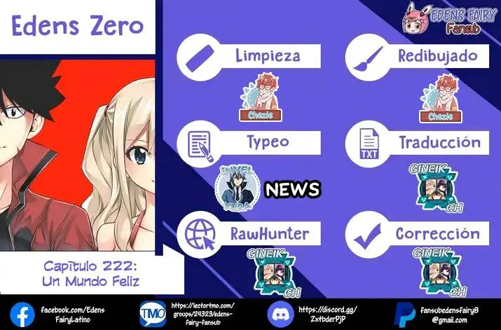 Edens Zero capítulo 222, página 1