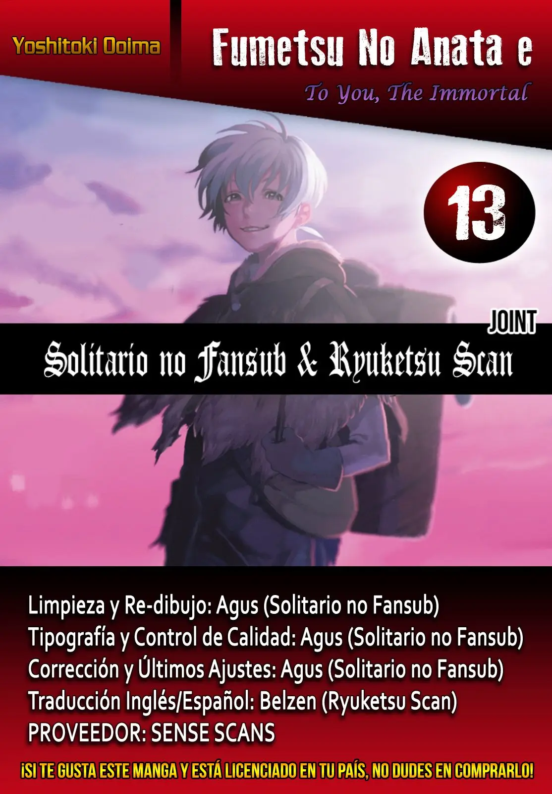 Fumetsu no Anata e capítulo 13, página 1