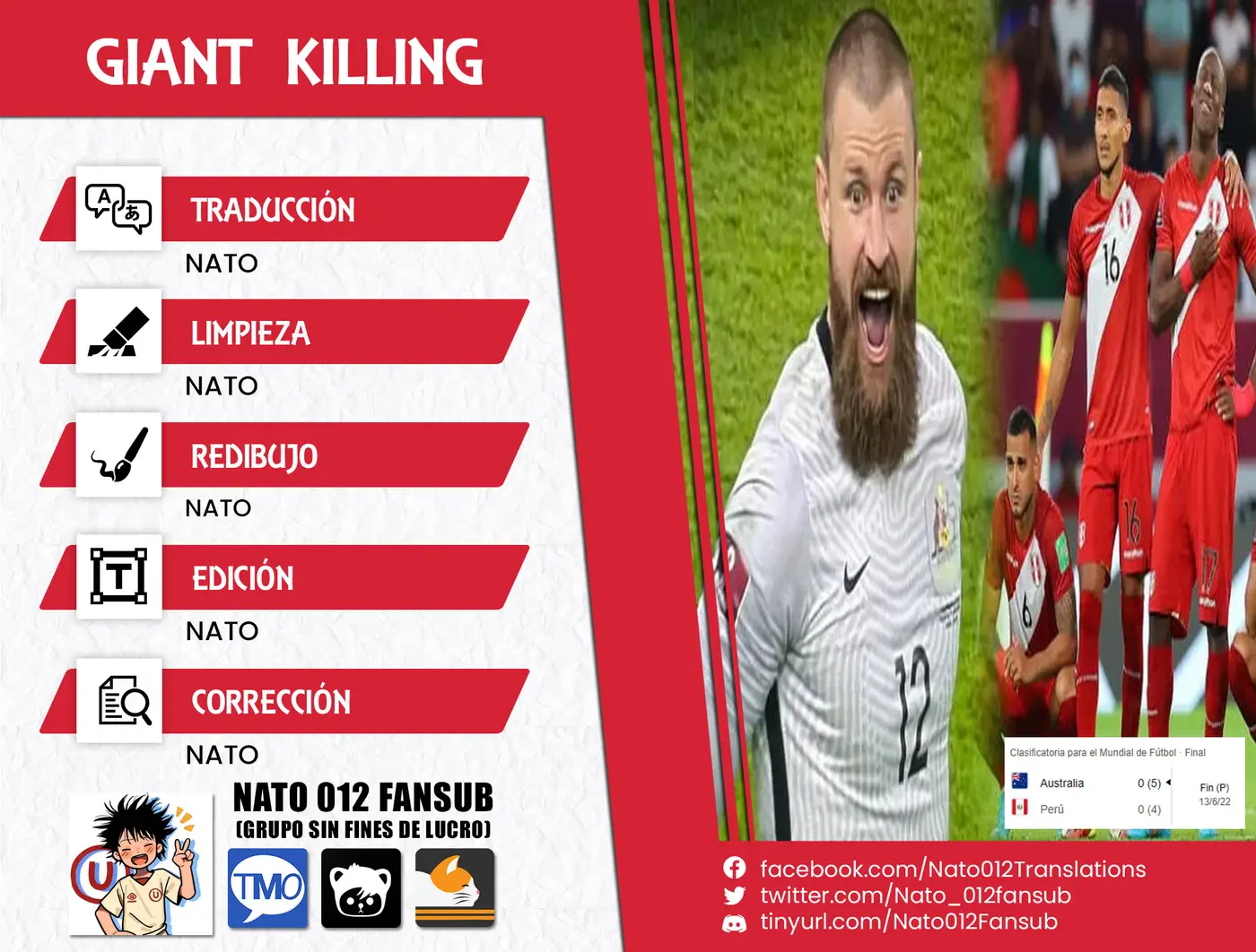 Giant Killing capítulo 542, página 1
