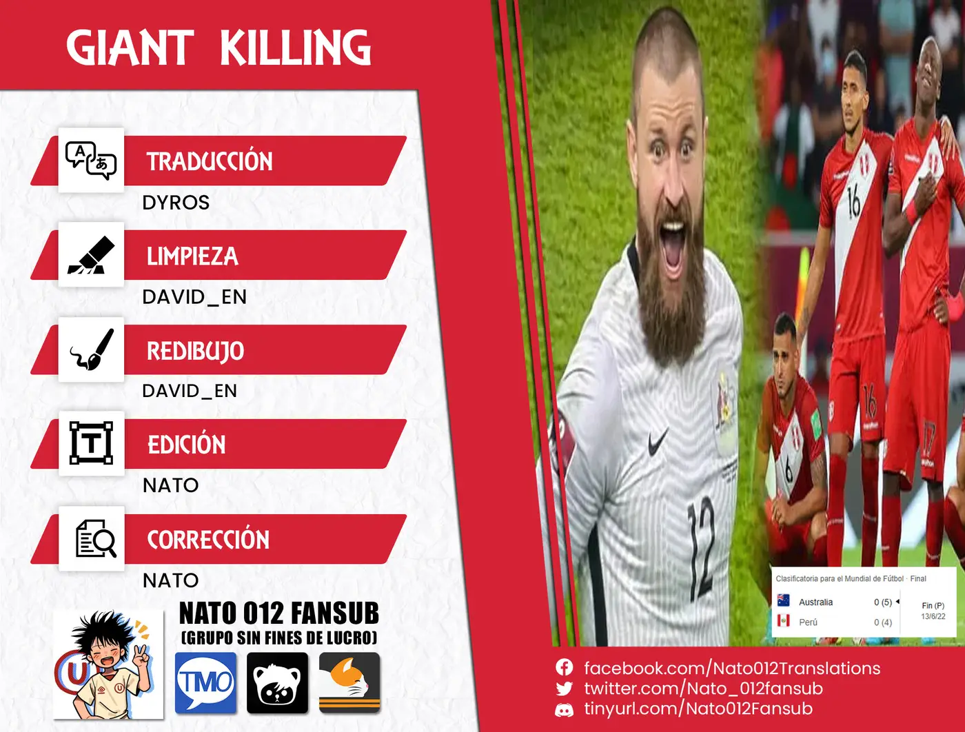 Giant Killing capítulo 543, página 1