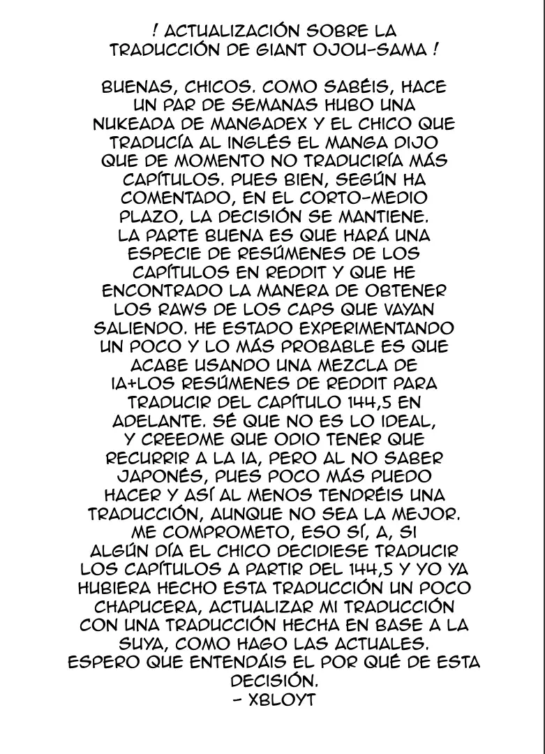 Giant Ojou-sama capítulo 62, página 1