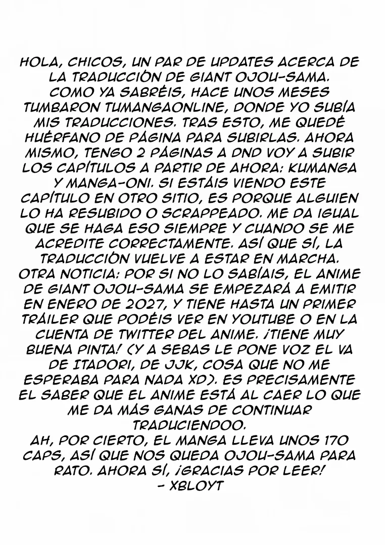 Giant Ojou-sama capítulo 80, página 16