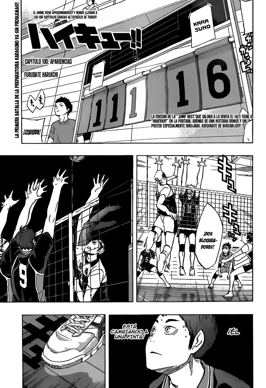 Haikyu!! capítulo 100, página 2