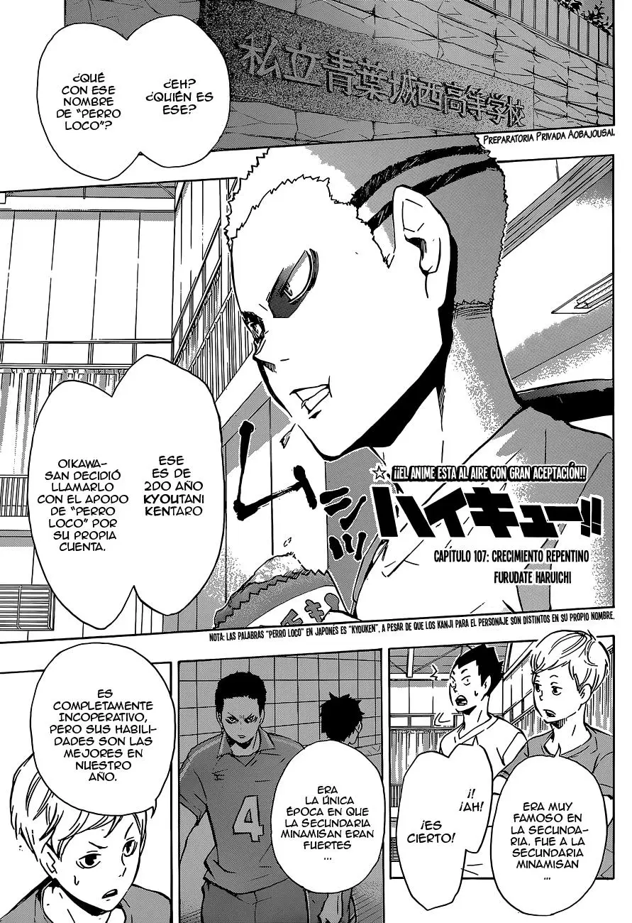 Haikyu!! capítulo 107, página 2