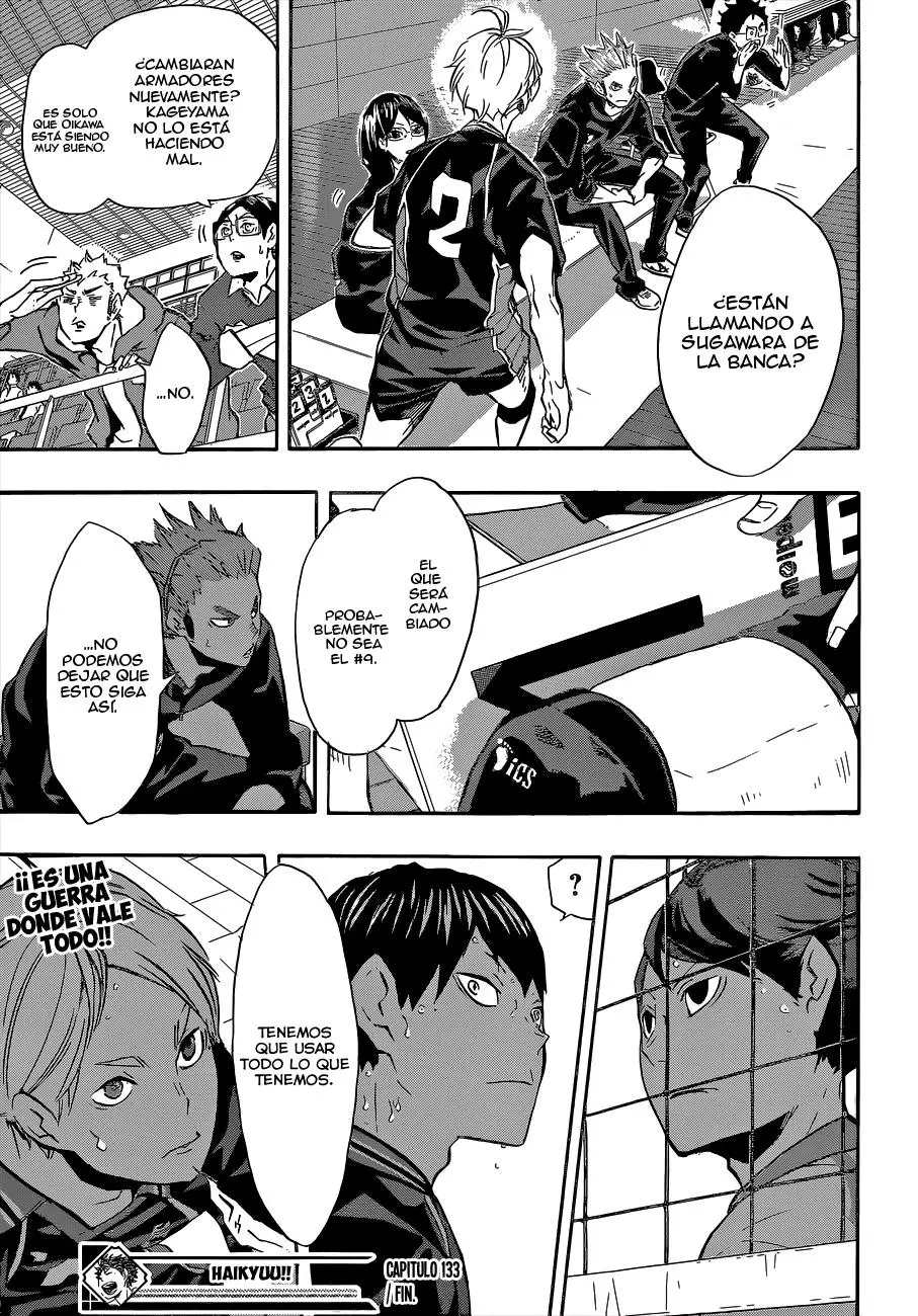 Haikyu!! capítulo 133, página 19