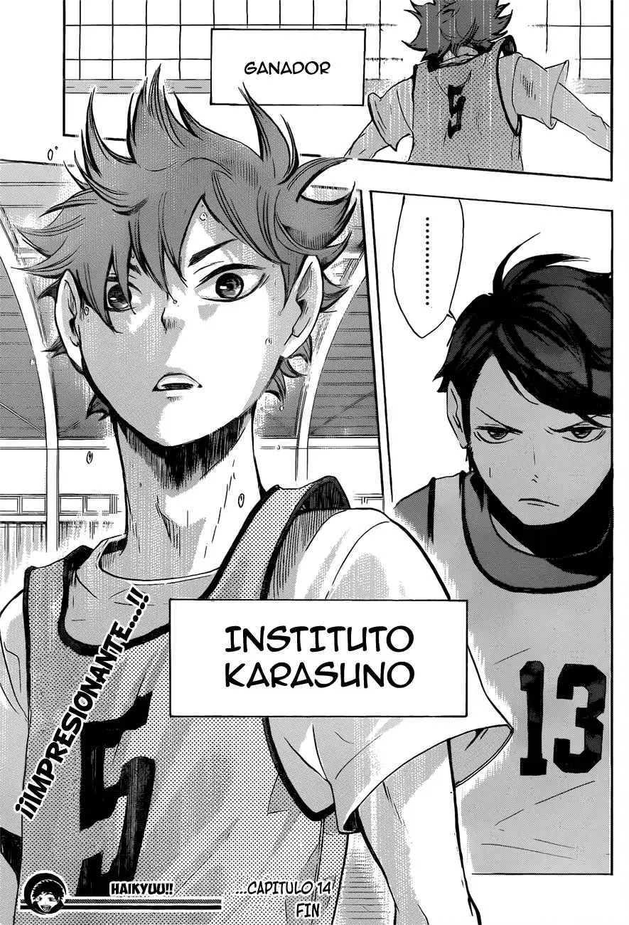 Haikyu!! capítulo 14, página 19