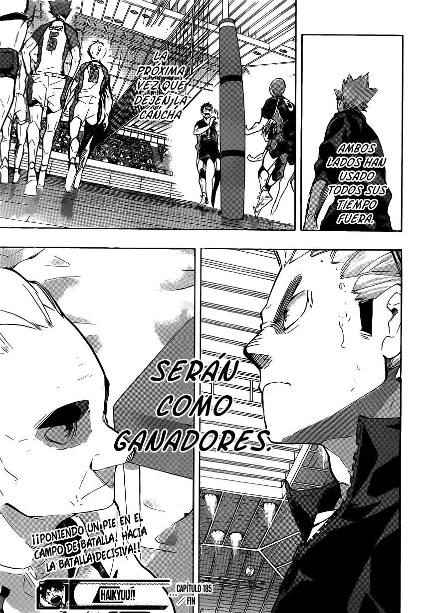 Haikyu!! capítulo 185, página 18
