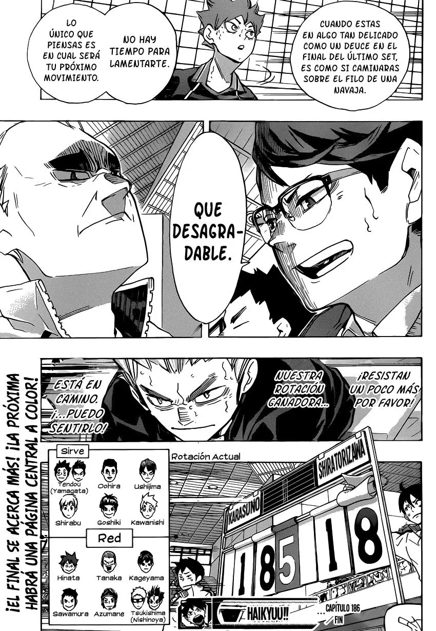 Haikyu!! capítulo 186, página 18