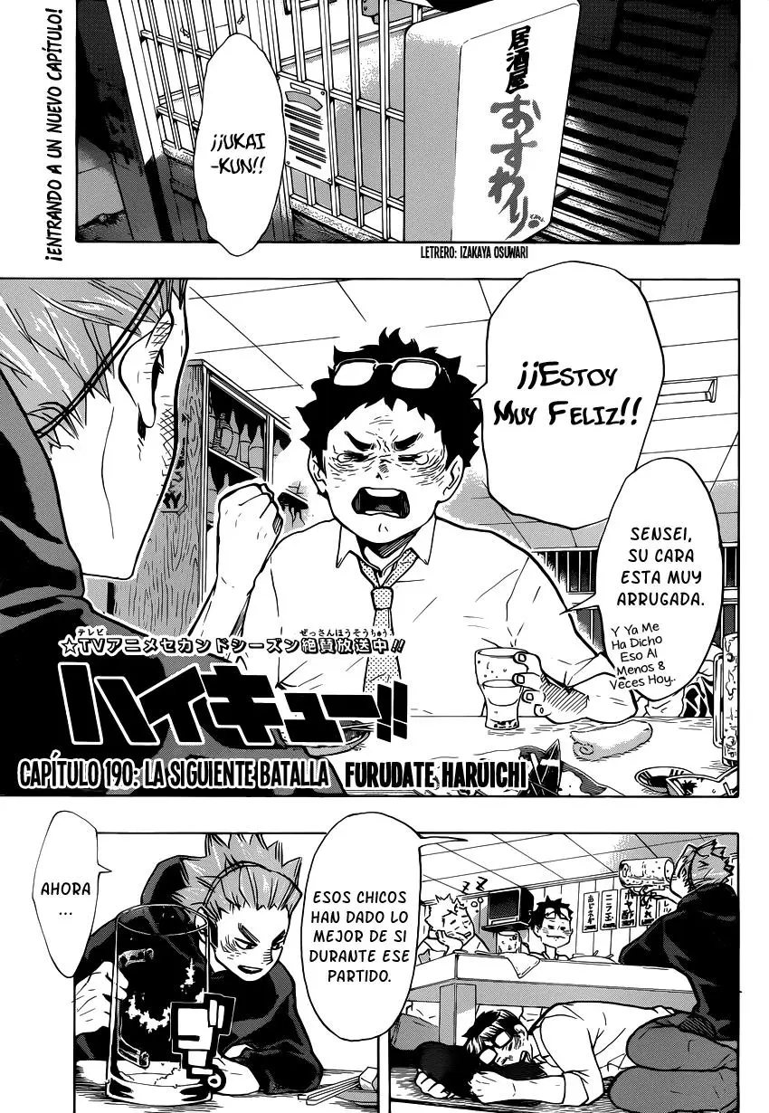 Haikyu!! capítulo 190, página 2