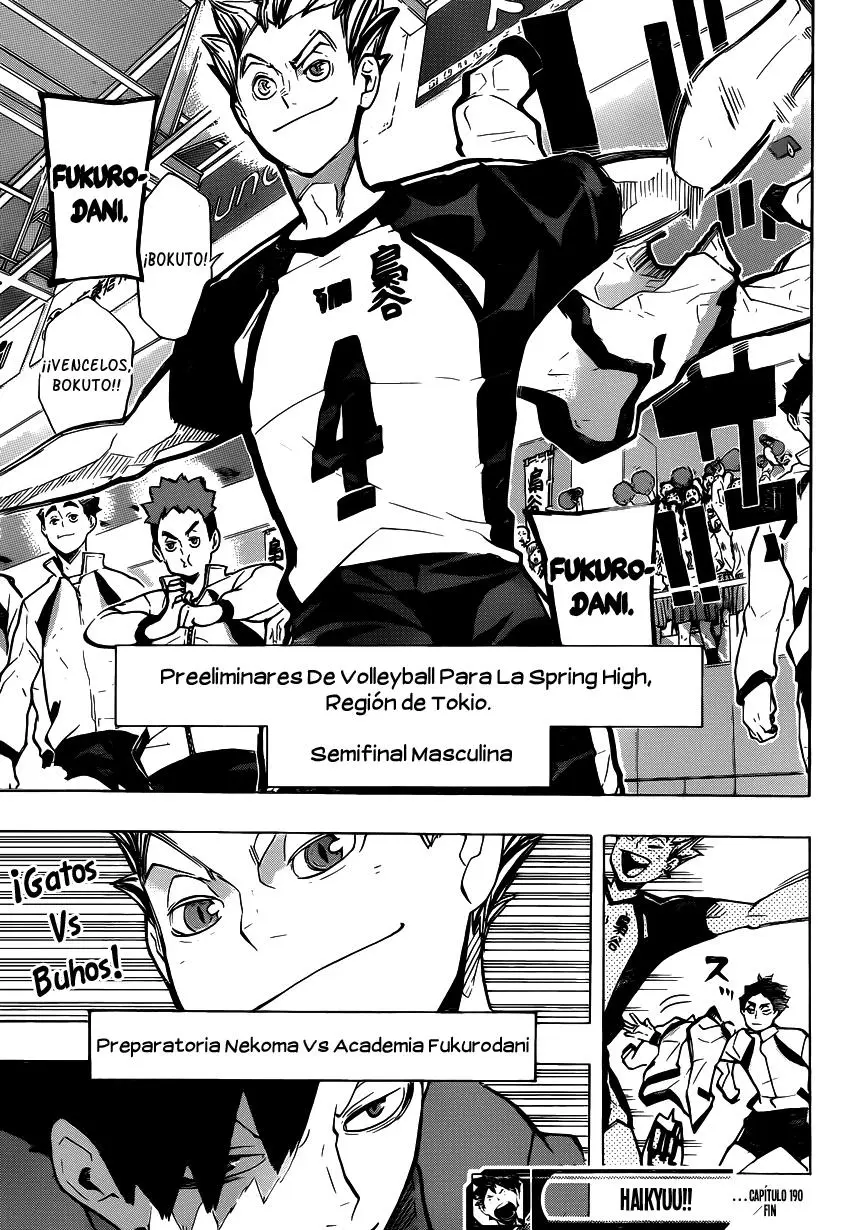 Haikyu!! capítulo 190, página 19