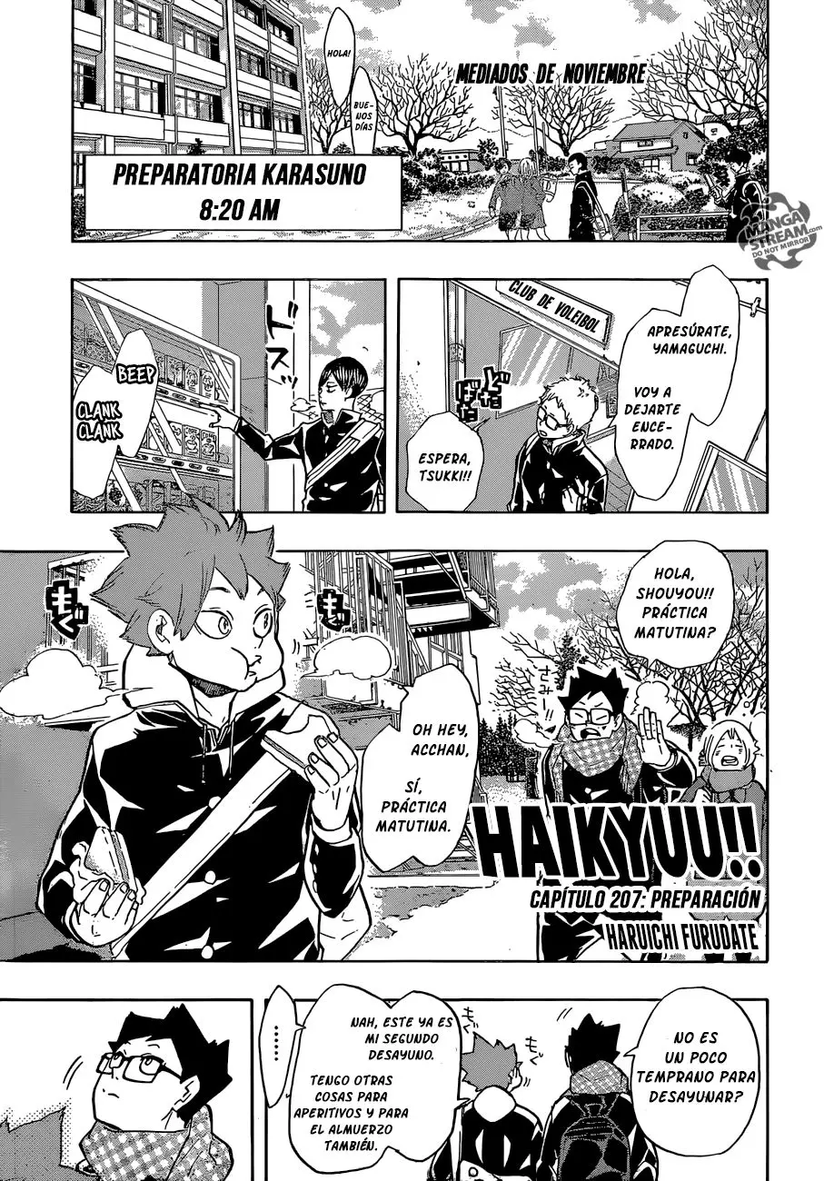 Haikyu!! capítulo 207, página 2