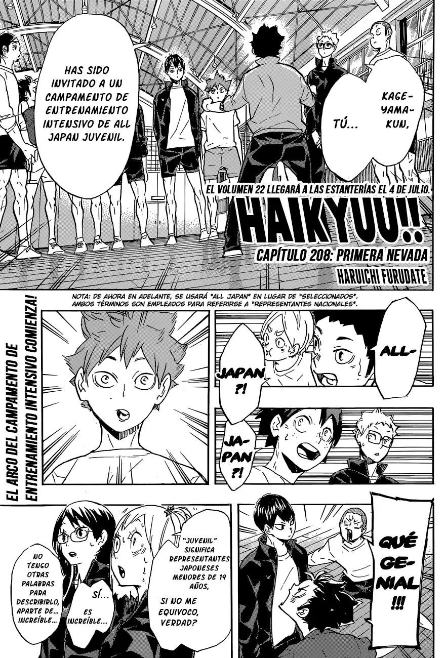 Haikyu!! capítulo 208, página 2