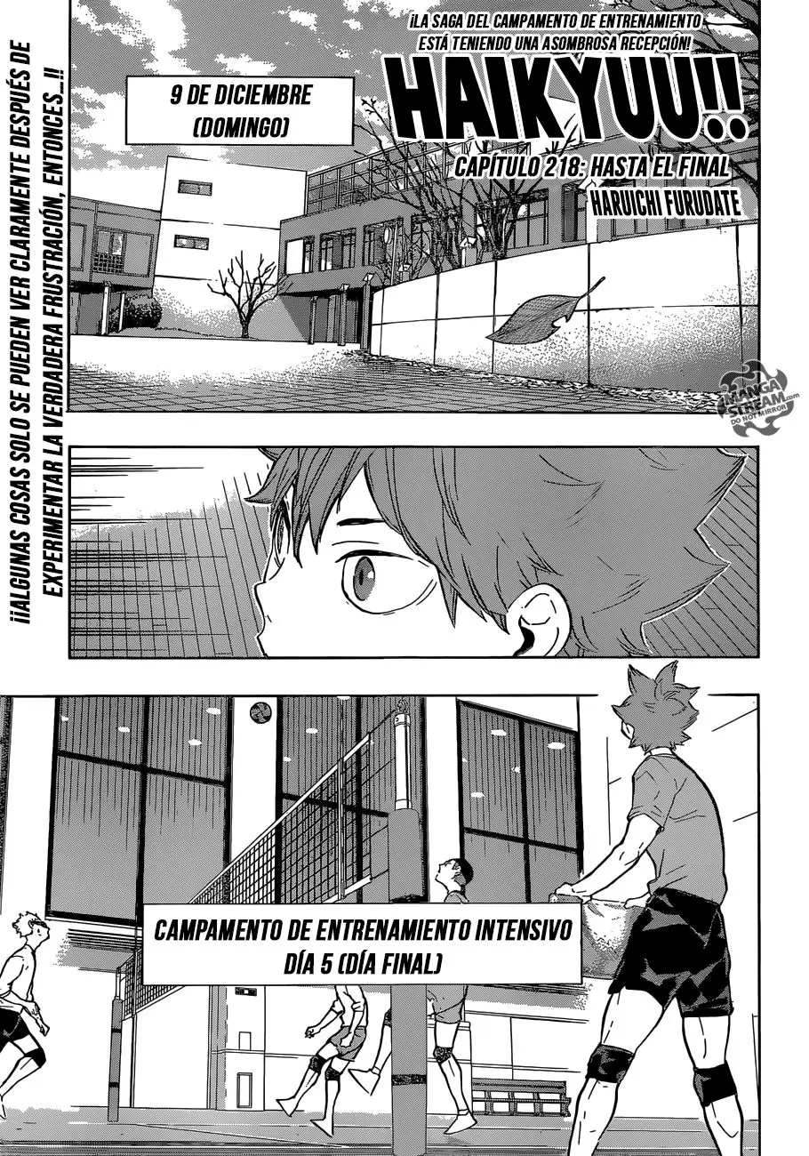 Haikyu!! capítulo 218, página 2