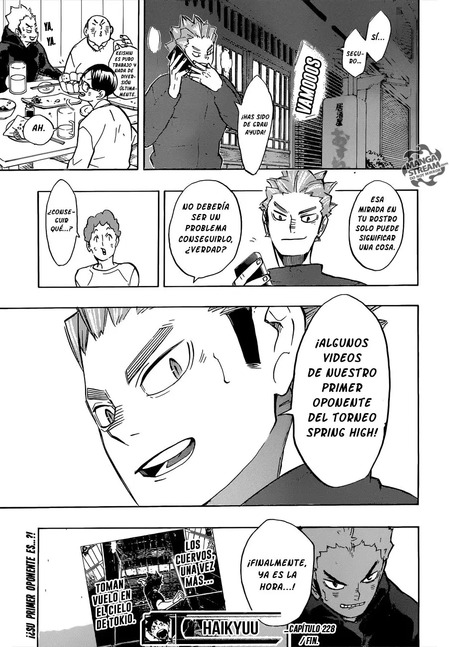 Haikyu!! capítulo 228, página 20