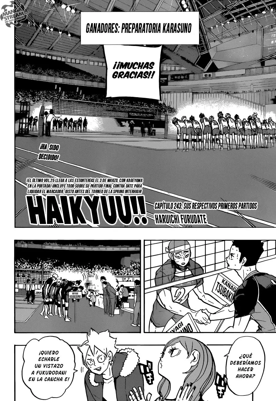 Haikyu!! capítulo 243, página 3