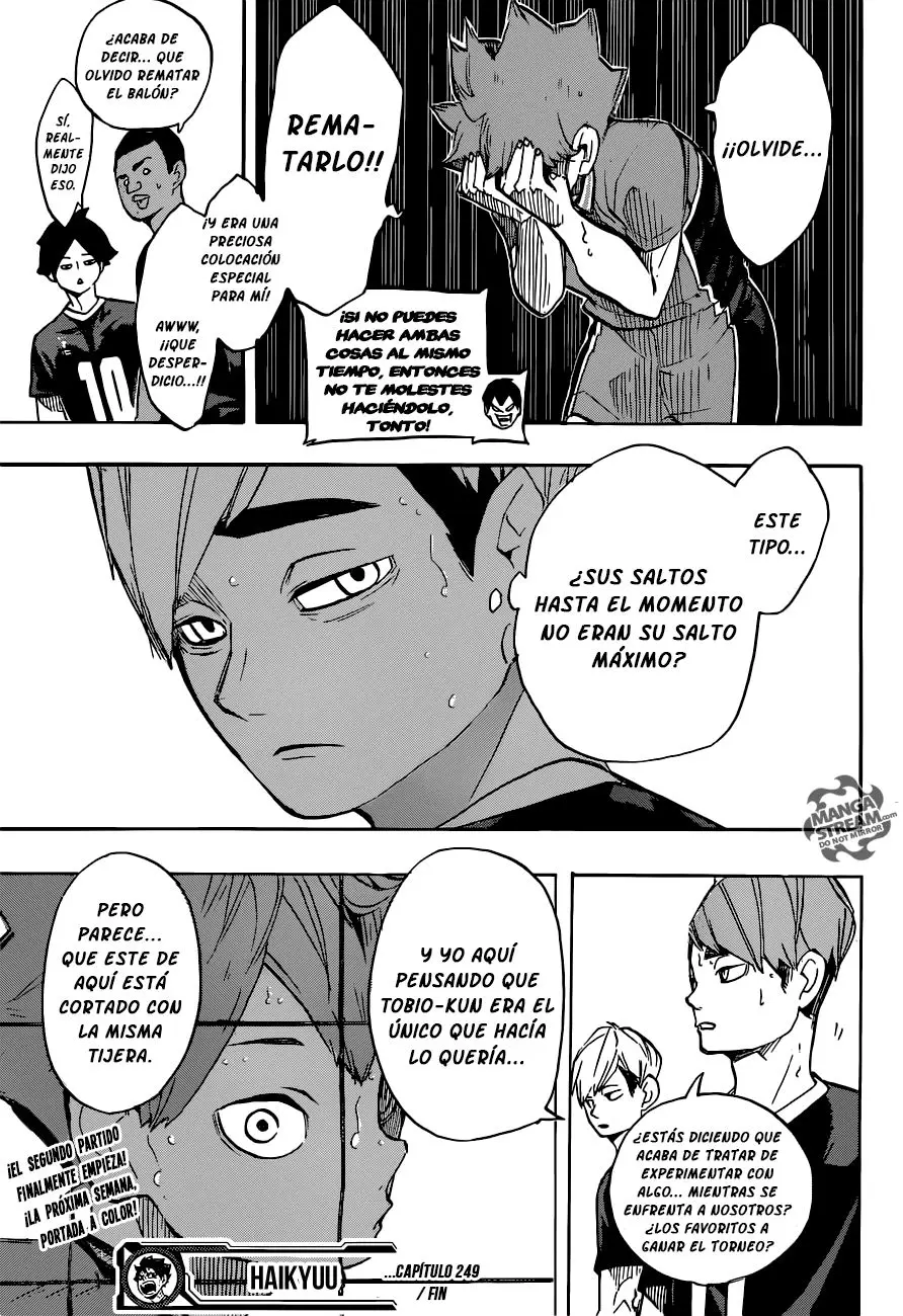 Haikyu!! capítulo 249, página 19