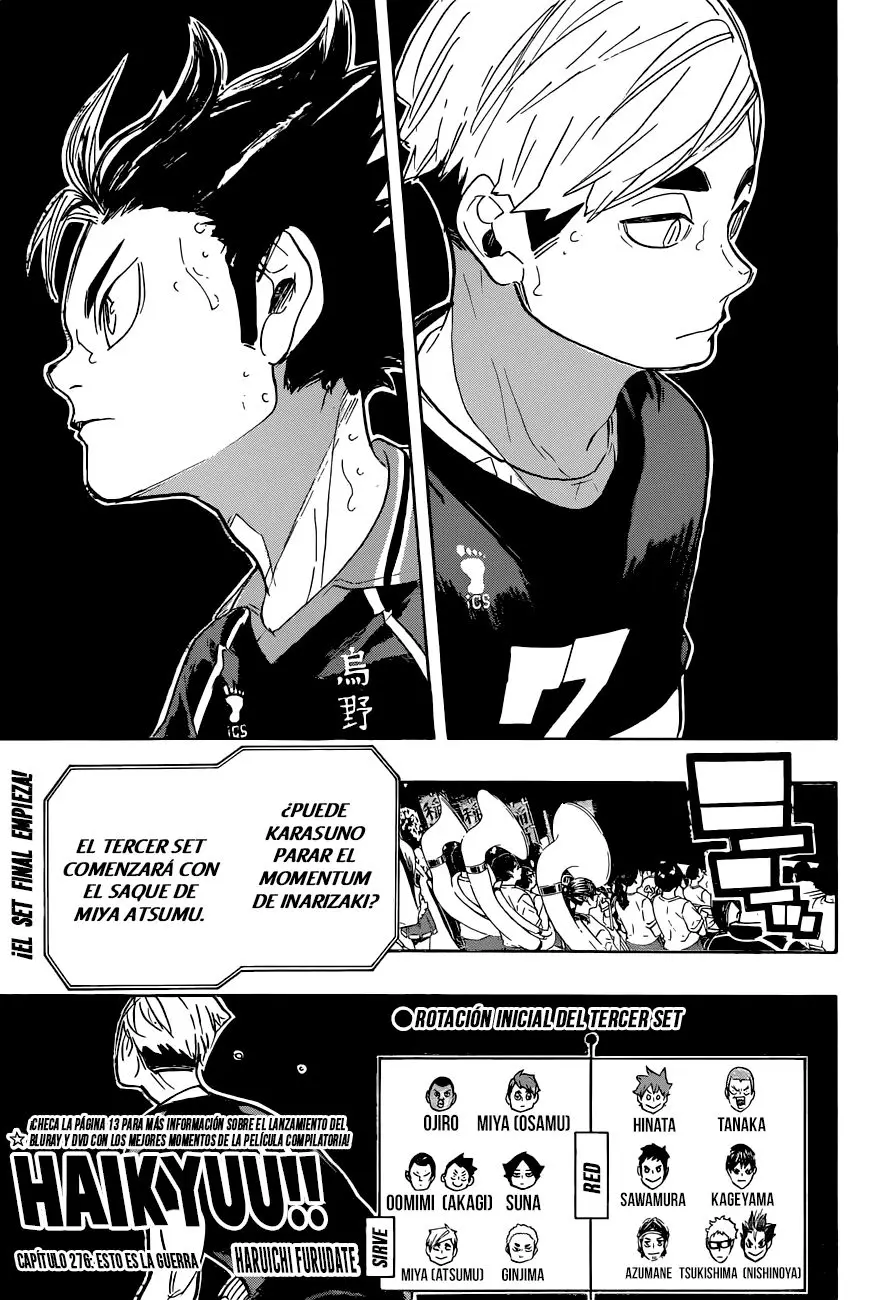 Haikyu!! capítulo 276, página 2
