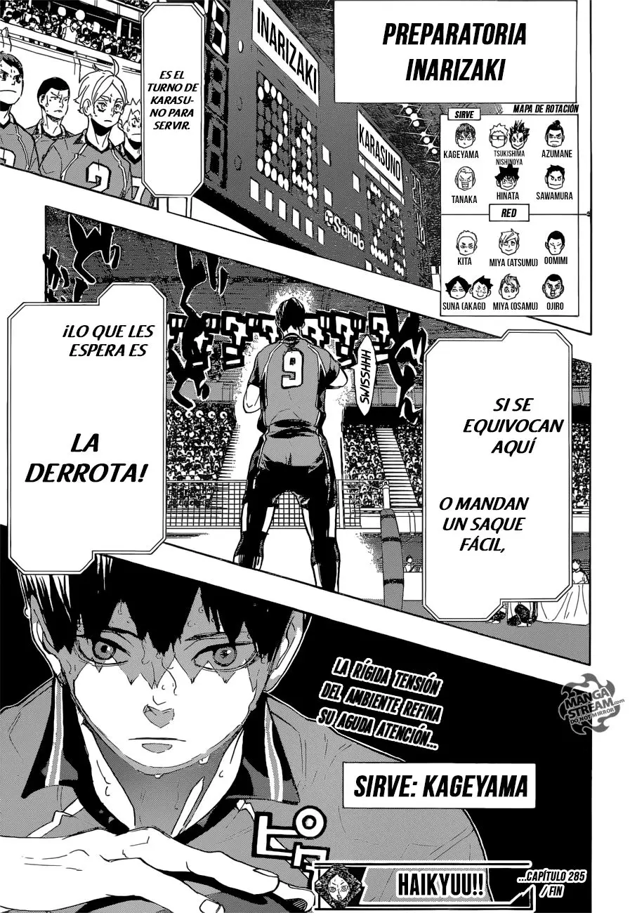 Haikyu!! capítulo 285, página 16