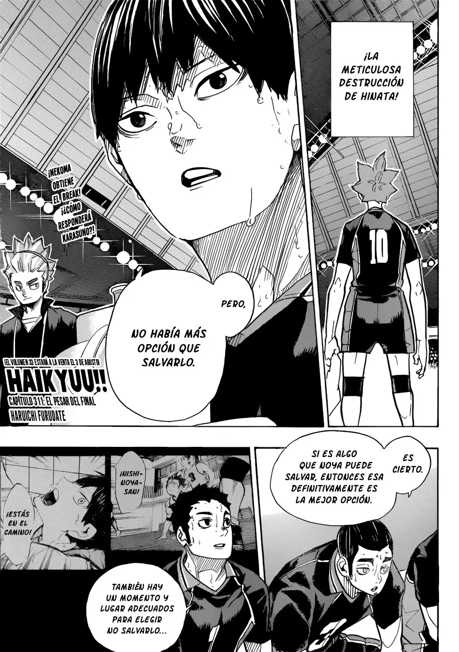 Haikyu!! capítulo 311, página 2
