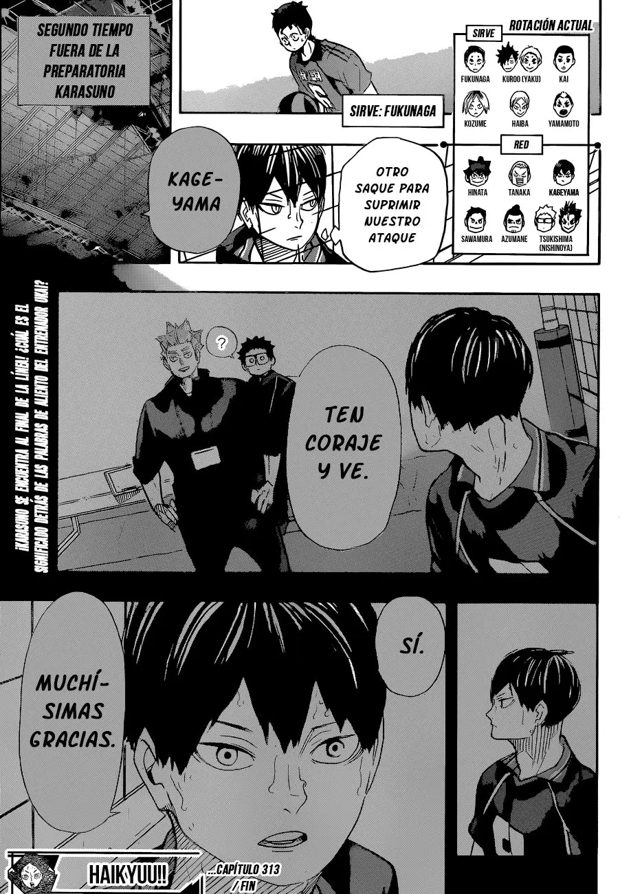 Haikyu!! capítulo 313, página 19