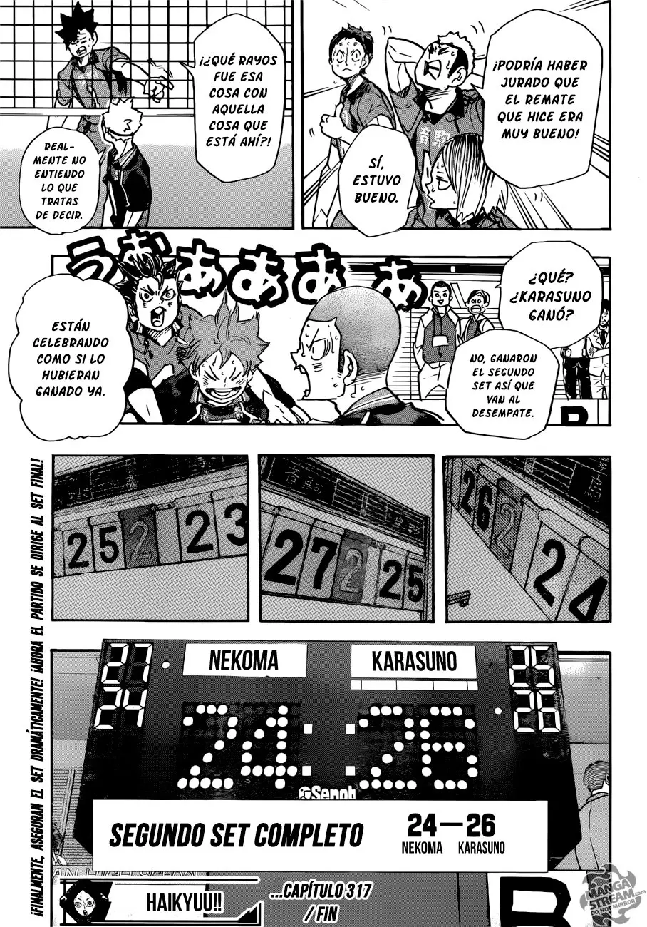 Haikyu!! capítulo 317, página 18