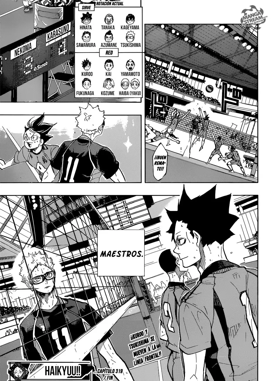 Haikyu!! capítulo 319, página 18