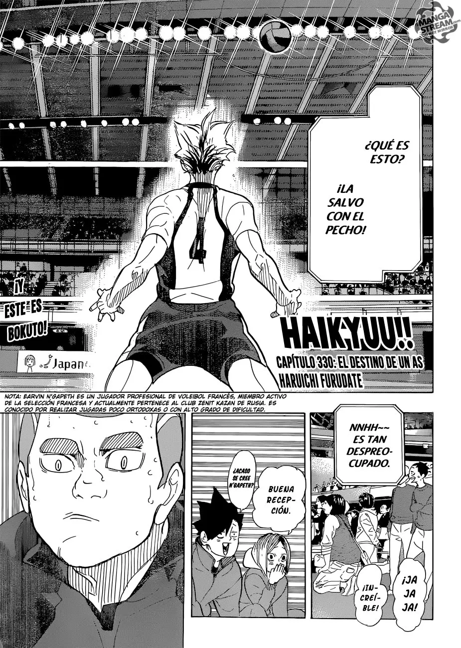 Haikyu!! capítulo 330, página 2