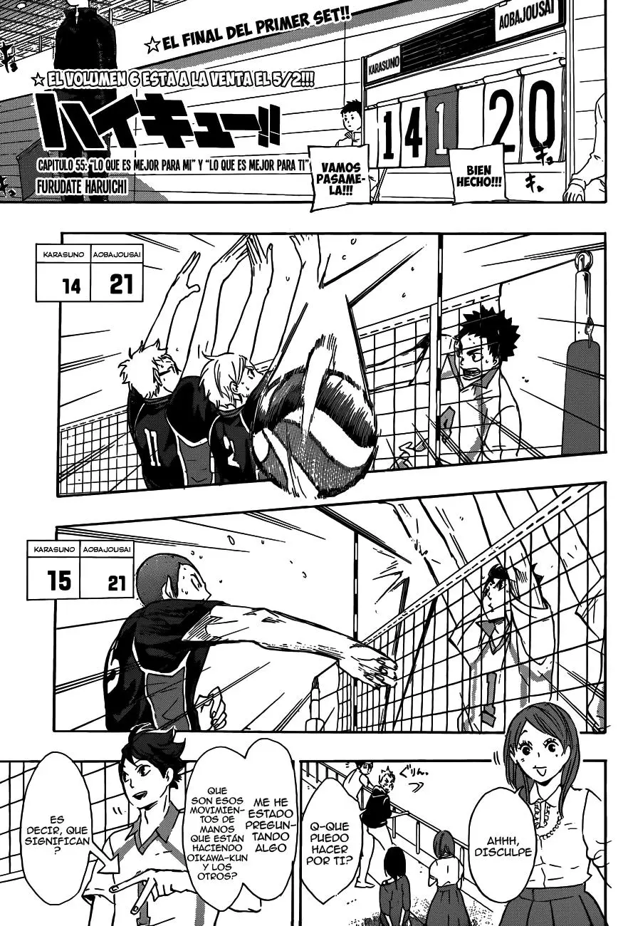 Haikyu!! capítulo 55, página 2