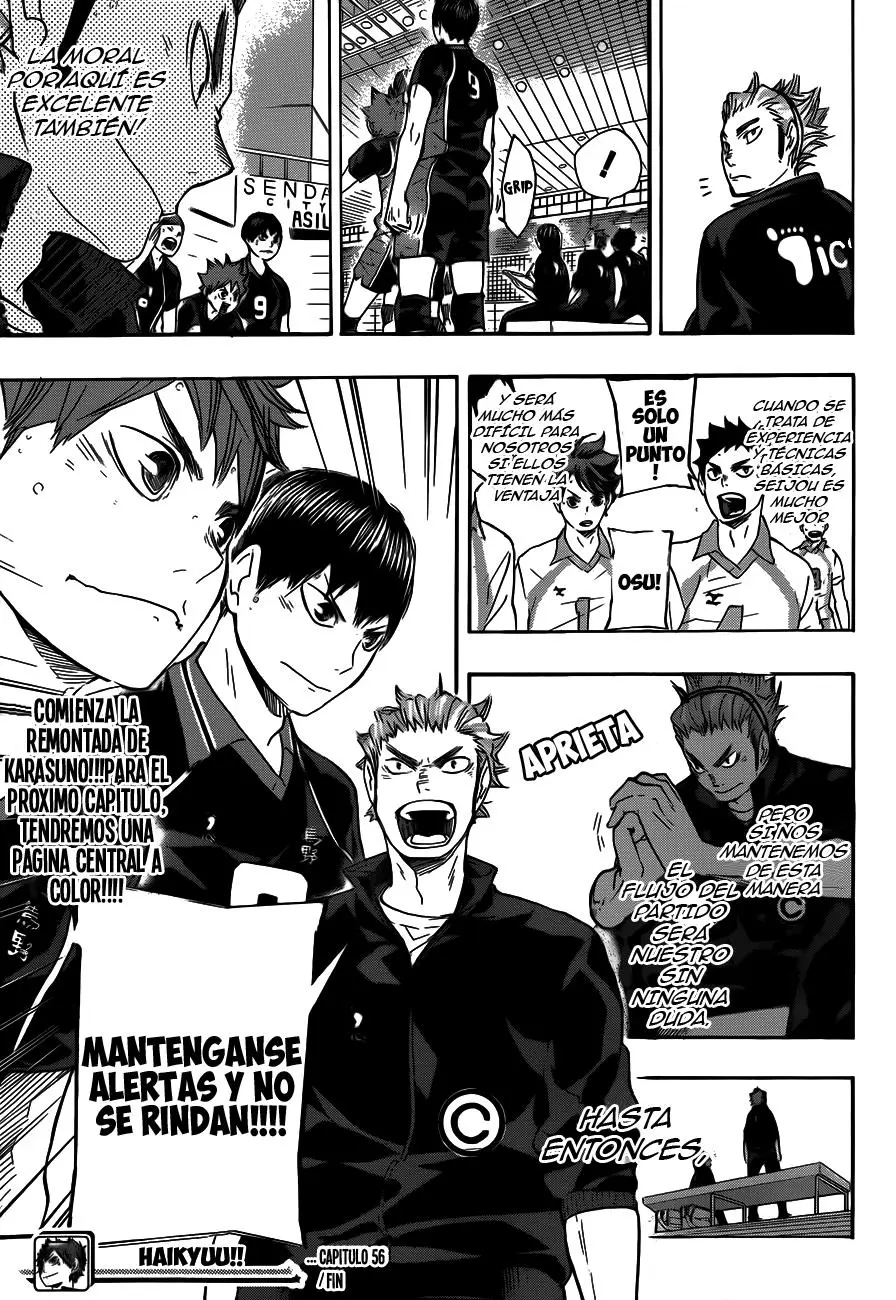 Haikyu!! capítulo 56, página 18
